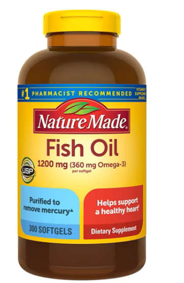 Omega-3 Fish Oil (300 Softgels)